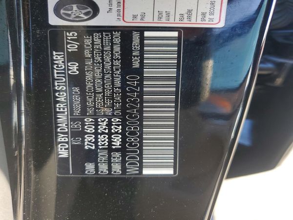 2016 MERCEDES-BENZ S-CLASS S550 — VINS