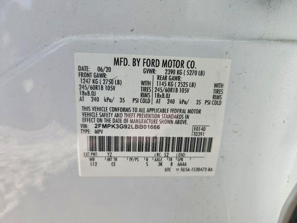 2020 FORD EDGE SE