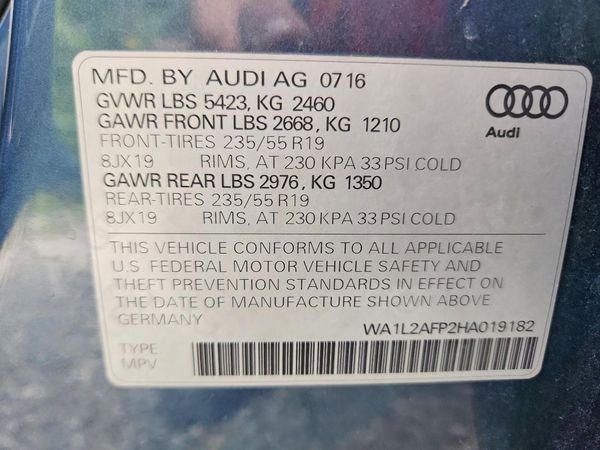 2017 AUDI Q5