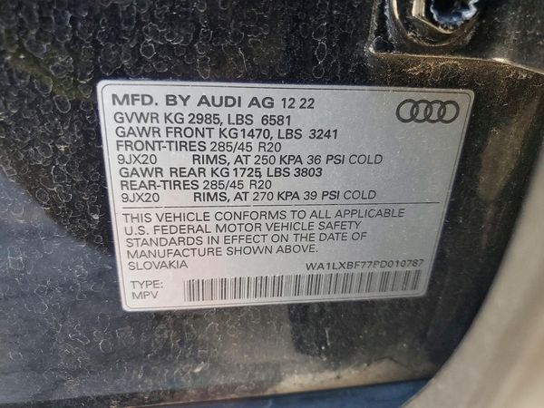 2023 AUDI Q7 quattro Premium Plus