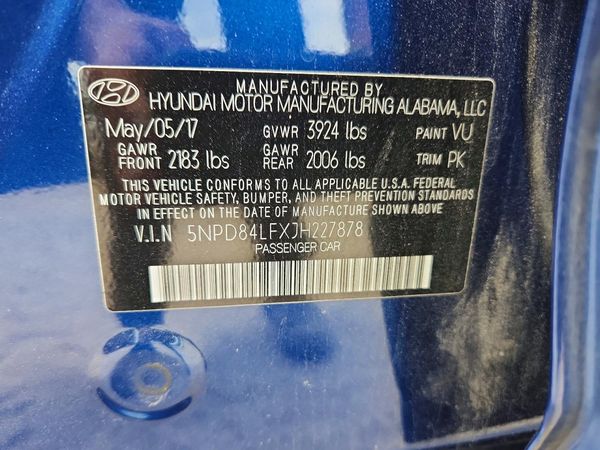 2018 HYUNDAI ELANTRA
