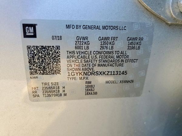 2019 CADILLAC XT5 Luxury — VINS
