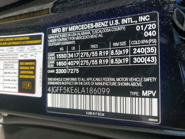 2020 MERCEDES-BENZ GLS GLS450-4M