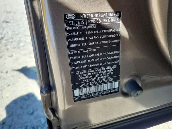 2015 LAND ROVER LR4 HSE — VINS