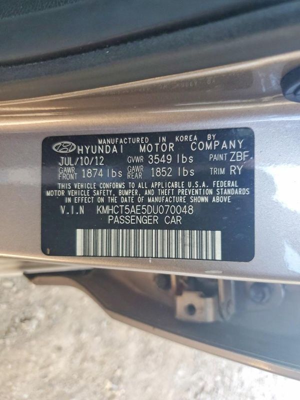 2013 HYUNDAI ACCENT GLS, GS