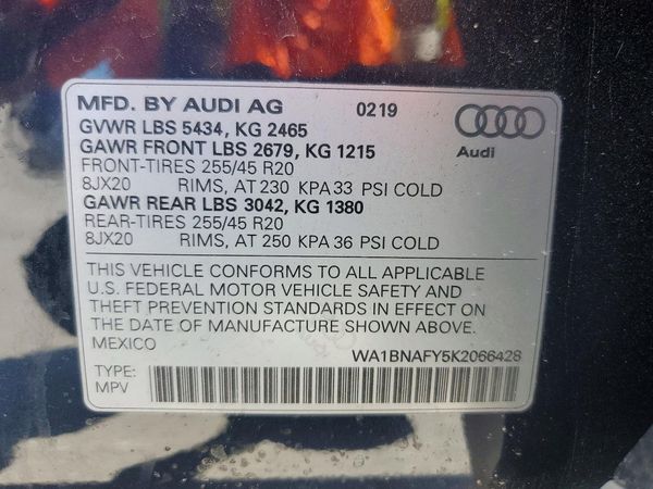 2019 AUDI Q5 quattro Premium Plus