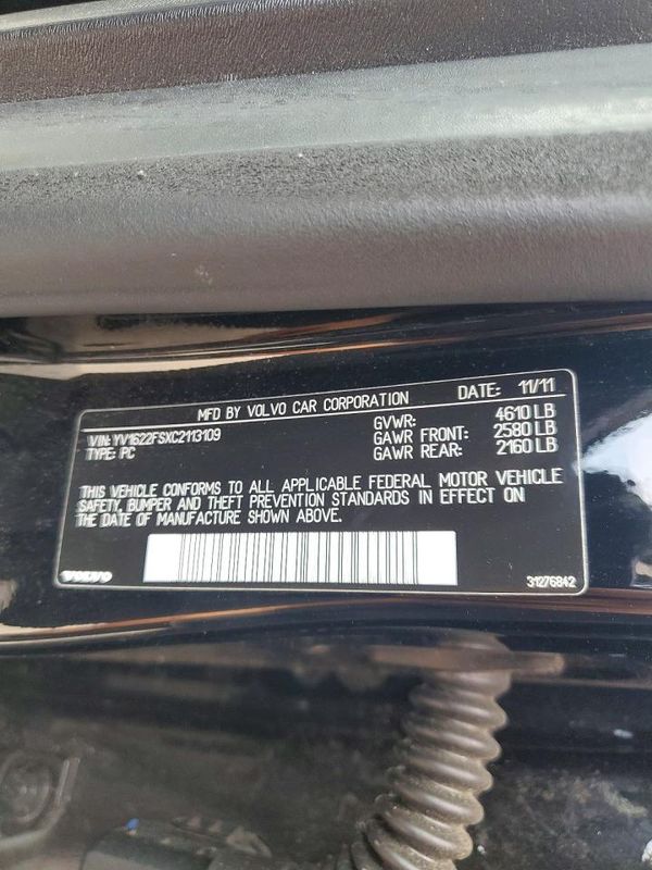2012 VOLVO S60
