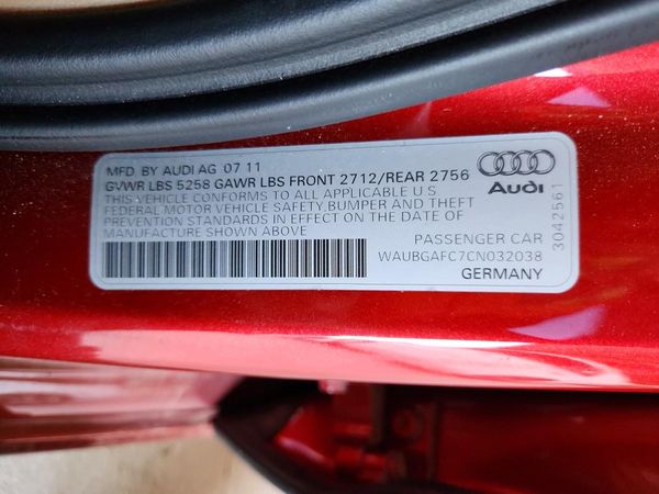 2012 AUDI A6 quattro