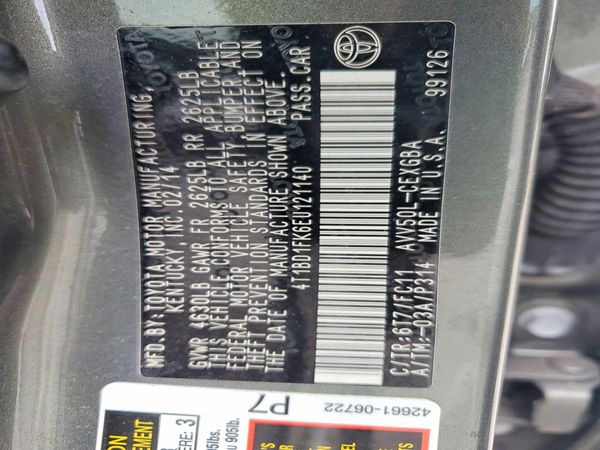 2014 TOYOTA CAMRY SOLA Hybrid