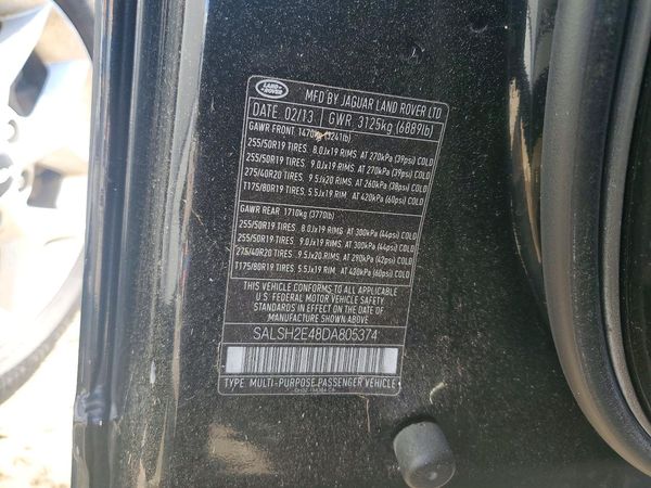 2013 LAND ROVER RANGEROVER SuperCharged — VINS