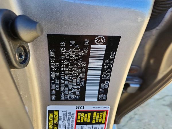 2020 LEXUS ES350 350 Premium