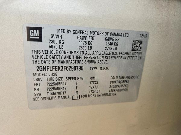 2015 CHEVROLET EQUINOX 1LT