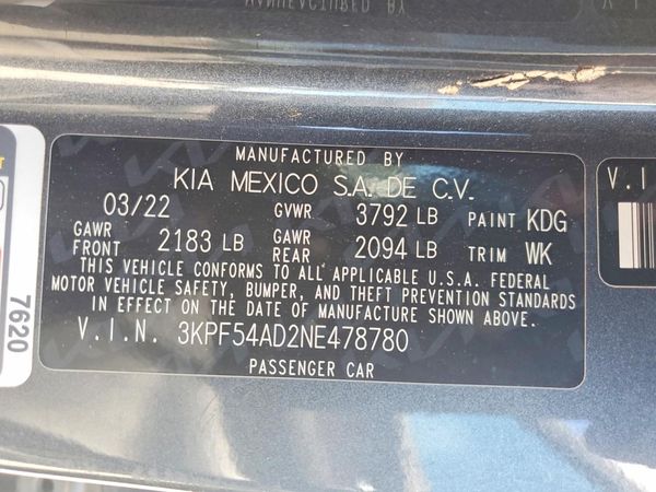 2022 KIA FORTE GT Line