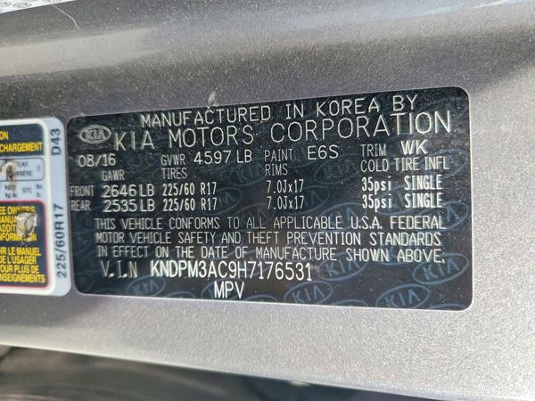 2017 KIA SPORTAGE LX