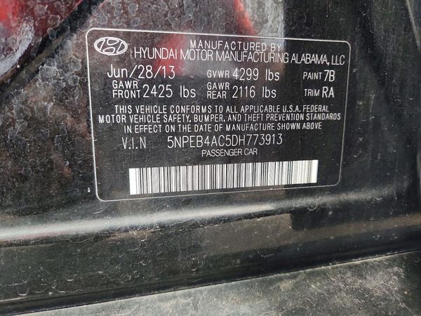 2013 HYUNDAI SONATA GLS/ GLS Popular