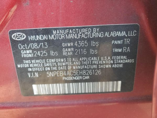 2014 HYUNDAI SONATA