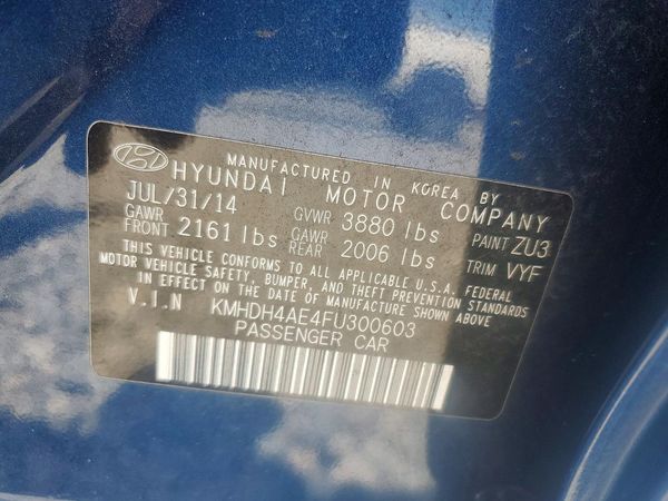 2015 HYUNDAI ELANTRA GLS(Middle)
