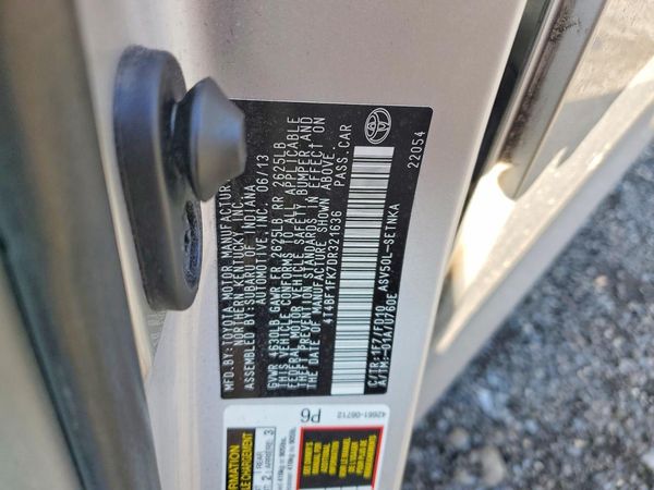 2013 TOYOTA CAMRY