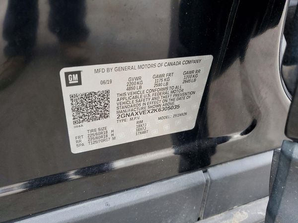 2019 CHEVROLET EQUINOX LT (2LT)