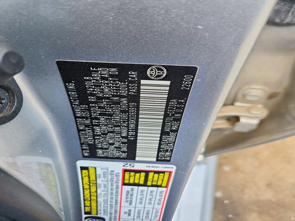 2019 TOYOTA CAMRY L/LE/SE/XLE — VINS