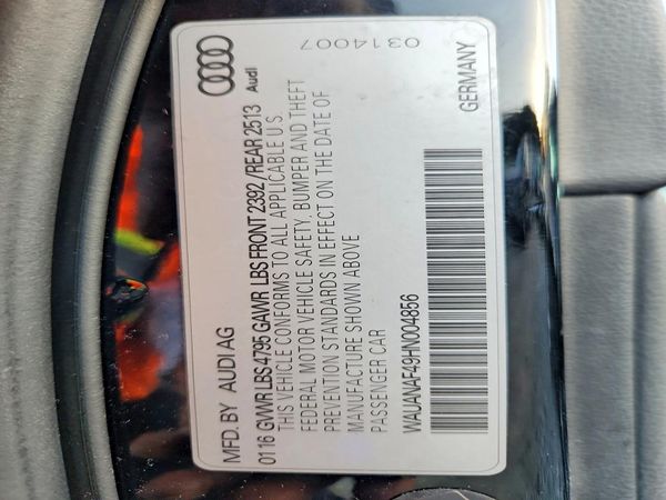 2017 AUDI A4 quattro Premium