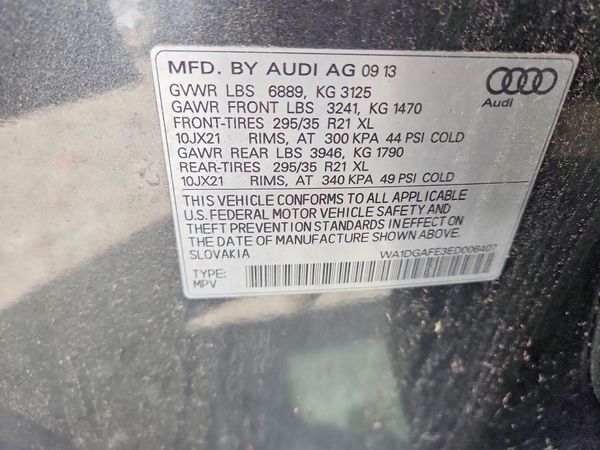 2014 AUDI Q7 S Line Prestige