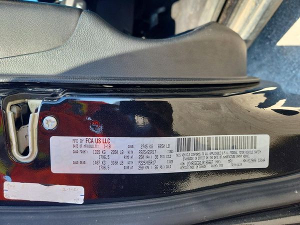2018 DODGE GRAND CARAVAN GT (US), GT FWD (Can)