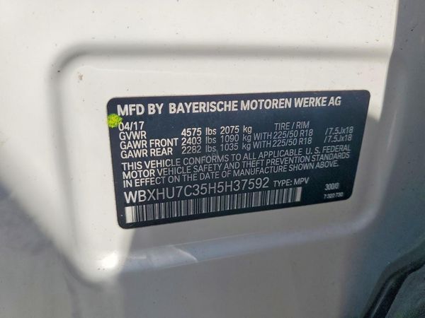 2017 BMW X1 sDrive28i — VINS