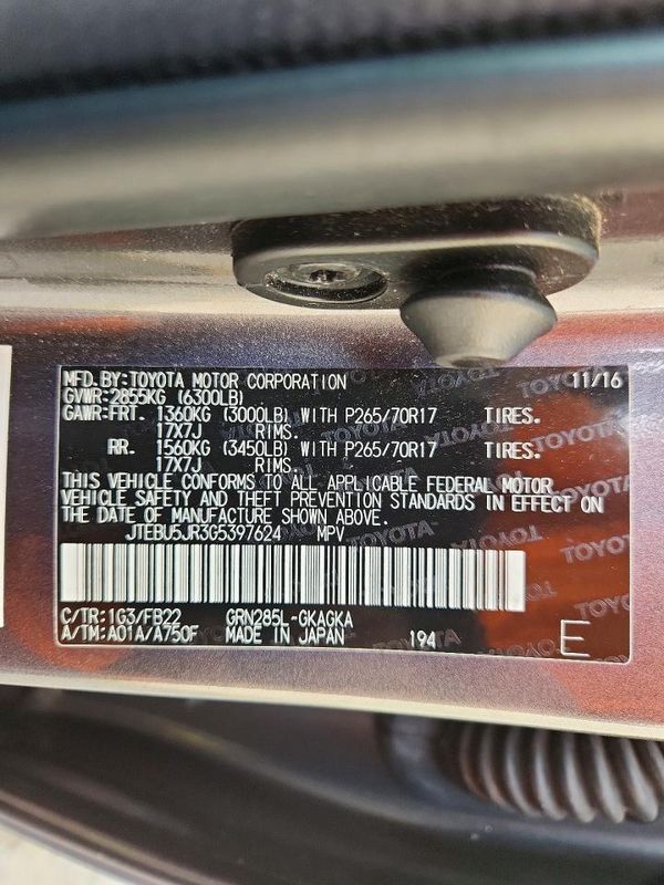 2016 TOYOTA 4RUNNER
