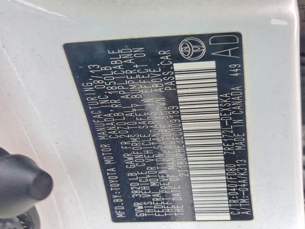 2014 TOYOTA COROLLA L/LE
