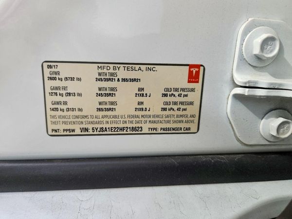2017 TESLA MODEL S