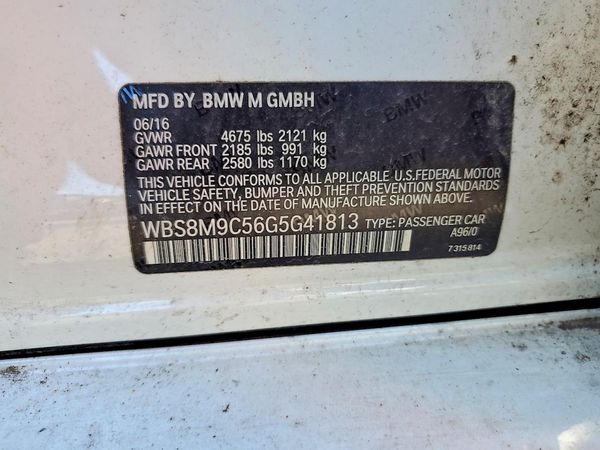 2016 BMW M3 — VINS
