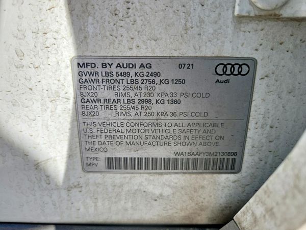 2021 AUDI Q5 quattro Premium Plus