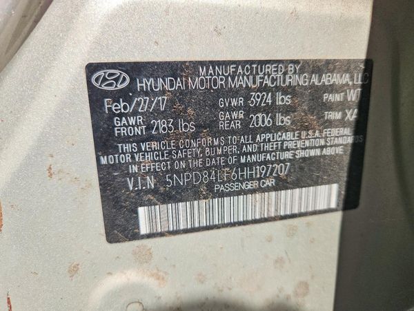 2017 HYUNDAI ELANTRA