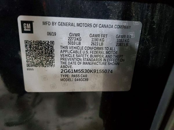 2019 CADILLAC XTS Luxury