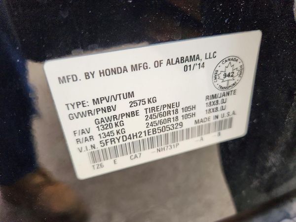 2014 ACURA MDX SH-AWD — VINS