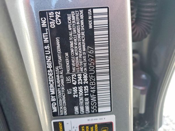 2015 MERCEDES-BENZ C 4-MATIC