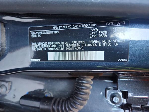 2013 VOLVO S80