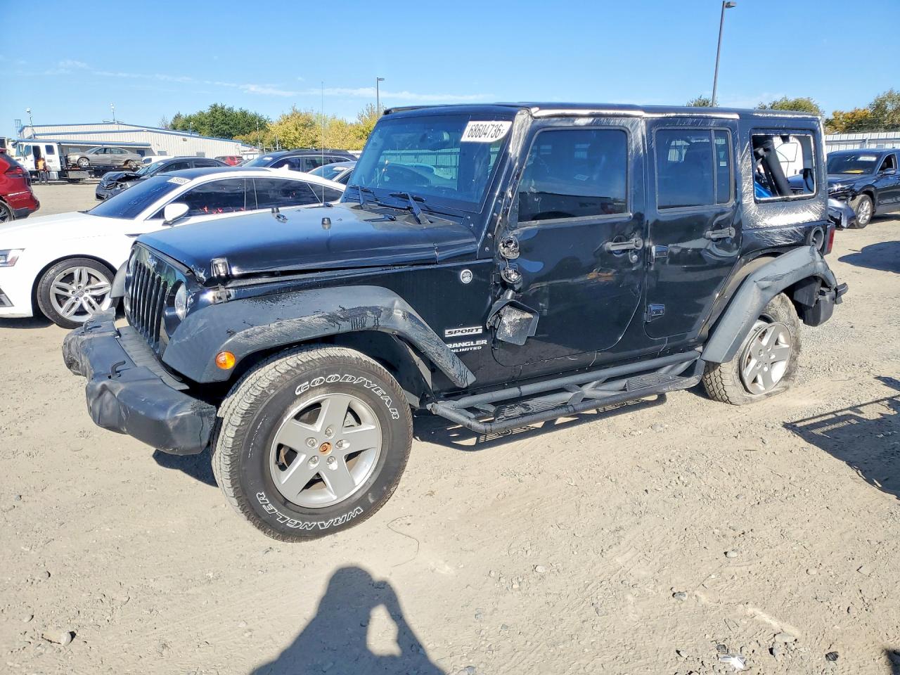 2014 JEEP WRANGLER UNLIMITED SPORT 4X4 — Front 3/4
