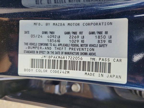 2024 MAZDA 3 Select Sport Package — VINS