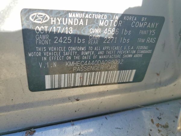 2013 HYUNDAI SONATA Hybrid / Hybrid Limited