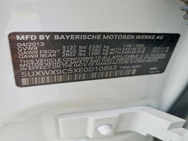 2014 BMW X3 — VINS