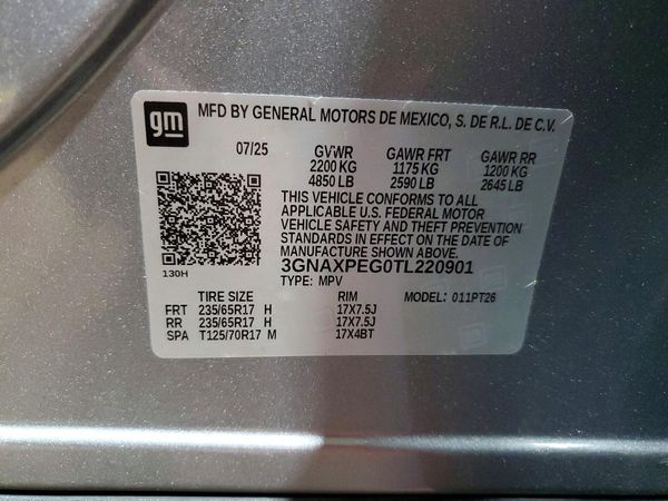 2026 CHEVROLET EQUINOX 2LT — VINS