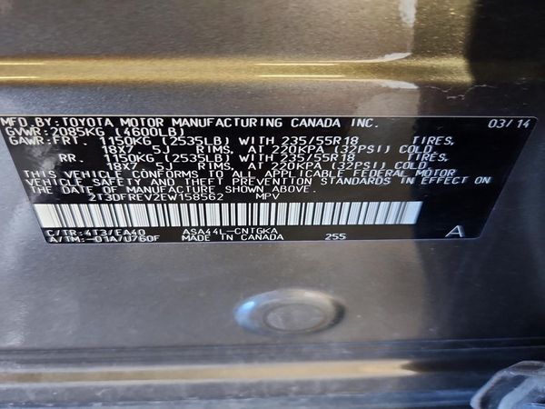 2014 TOYOTA RAV4 High