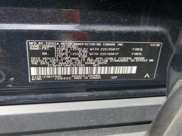 2021 TOYOTA RAV4