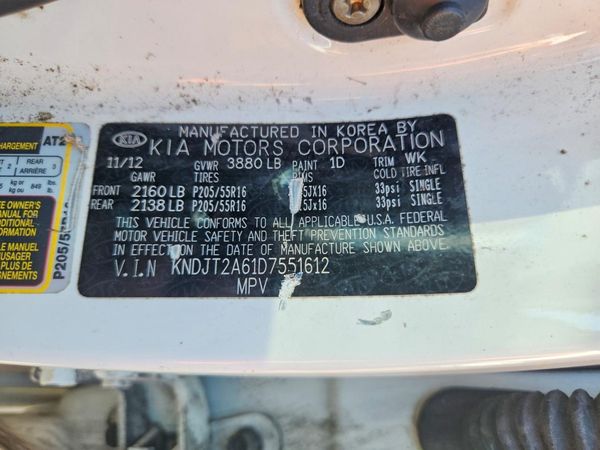 2013 KIA SOUL All Trims — VINS