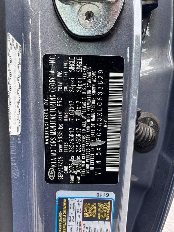 2020 KIA SORENTO L, LX, S