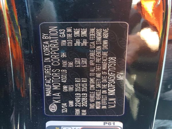 2015 KIA SOUL GLS(Middle grade)