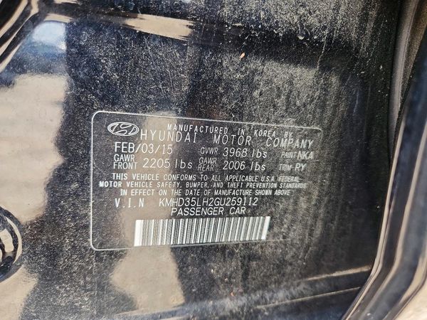 2016 HYUNDAI ELANTRA — VINS