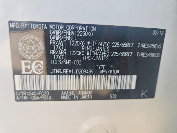 2018 TOYOTA RAV4 LE Plus/XLE
